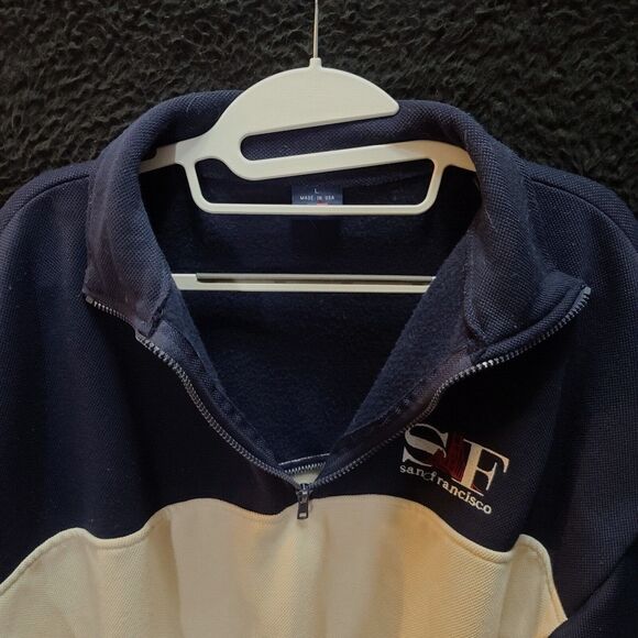 San Francisco Men's Sweatshirt Multi-Color Size Large Pullover Long Sleeve Zip - Picture 5 of 12